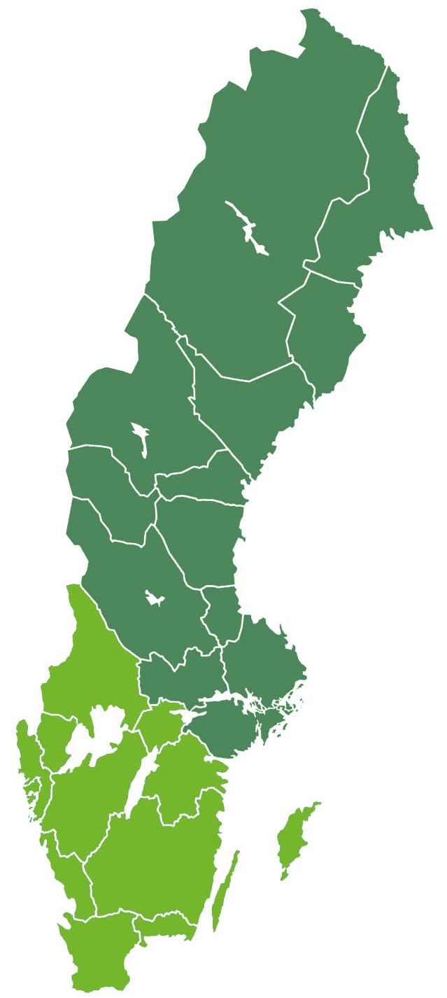 sverigekarta green landskapsaljare